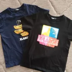 XLARGE　エクストララージキッズ Tシャツ 2枚セット ネイビー ブラック