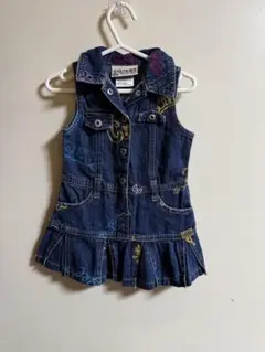 carter's 子供服 12M デニム ワンピース つなぎ ノースリーブ