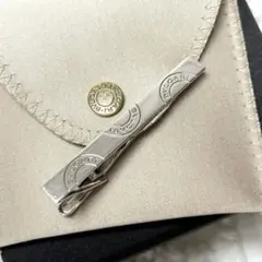 ブルガリ 925 BVLGARI ロゴ ネクタイピン　タイピン 研磨洗浄済み ブルガリ 925 BVLGARI ロゴ ネクタイピン タイピン 研磨洗浄済み