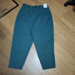 カジュアルグリーンパンツ ウエストゴム