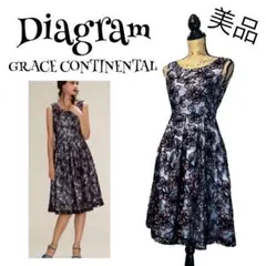 a*す様 【美品】【34】Diagram チュール フラワー ワンピース レディ
