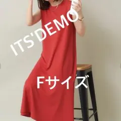 4377 ITS DEMO ワンピース レッド F 新品未使用
