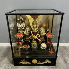 ☆美品　五月人形　久月　ガラスケース　オルゴール付