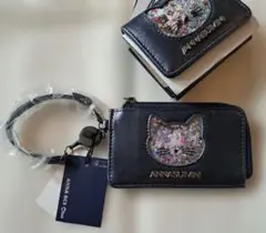 【新品】完売ANNA SUImini アナスイミニ　ねこコンフェッティパスケース