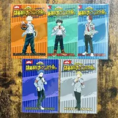 ヒロアカ 雄英高校 オープンスクール イラストシート 制服 5種コンプ