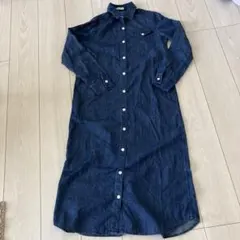 アースミュージック&エコロジー、デニムシャツワンピースM size