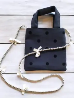 メタルリボンチェーン　ホワイト