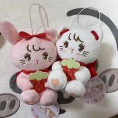 mikko characters いちごマスコットぬいぐるみ