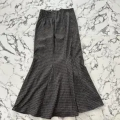 LIPSERVICE チェック柄フレアスカート マーメイドスカート