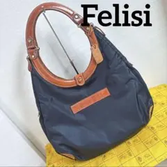 Felisi フェリージ ショルダーバッグ ネイビー ナイロンレザーのサムネイル