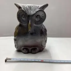 山本常一 ふくろう 彫像 置物 鉄 - メルカリ