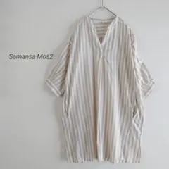 Samansa Mos2 サマンサモスモス スキッパー チュニック ワンピースのサムネイル