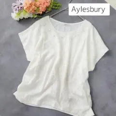 美品＊アリスバーリー　レース切り替えブラウス＊花柄＊Lサイズのサムネイル