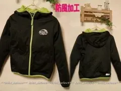 008◆新品【160cm】チャコールグレー☆防風加工ジャケット☆裏フリース◆