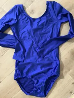 青色長袖レオタード m