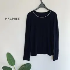 MACPHEEマカフィー　コットンカットソー　ネイビー