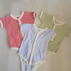ロンパース 3色セット 80cm 綿100%