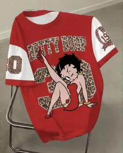Betty Boop 半袖 Tシャツ ホワイト レッド タグ付き　XLのサムネイル