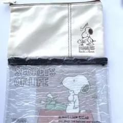 スヌーピー　ポーチ2個セット