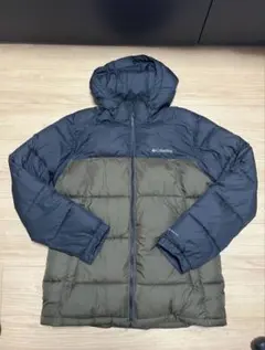 Columbia フード付きダウンジャケット ネイビー/カーキ