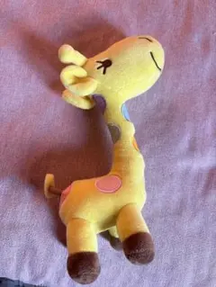 キリン ぬいぐるみ パステルカラー