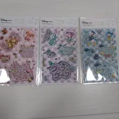 ディズニーストア　ぷっくりシール 3種セット