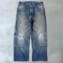 carhartt デニム ダブルニーペインターパンツ 鬼フェード 90s 00s