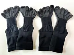 タビオ 5本指ソックス 21〜23cm ブラック 2セットのサムネイル