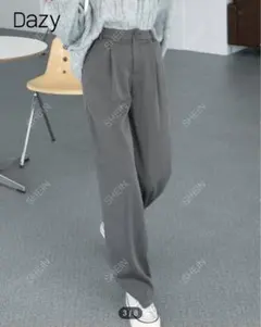 shein DAZY ハイウエスト ストレート レッグパンツ