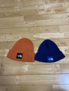 THE NORTH FACE ニット帽 オレンジ 青 セット