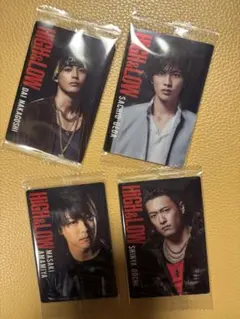 HIGH&LOWウエハース　TAKAHIRO、中務、志尊、神尾4枚セット