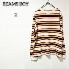 ビームスボーイ 【2】 トップス Tシャツ ボーダー 総柄 長袖 キレイめのサムネイル