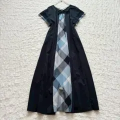 ブルーレーベルクレストブリッジ コンパクトクリアーポンチAラインワンピース 38