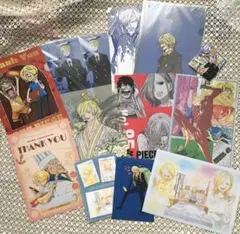 ワンピース サンジ クリアファイル ステッカー まとめ売り