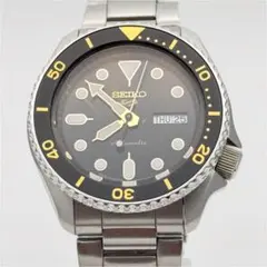 セイコー 5 4R36-07G0 スポーツ メンズ ブラック 自動巻き SS