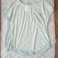 ミントグリーンシアー 半袖 Tシャツ 胸ポケット付きのサムネイル