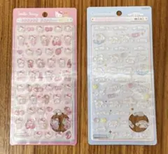 【正規品】サンリオミニ　ボンボンドロップシール　キティピンクシナモロール　セット