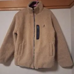KANGOL フリースジャケット リバーシブルベージュ黒