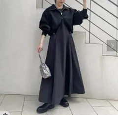 新品 mystic ワンピのみ ニットブルゾンワンピースSET ミスティック