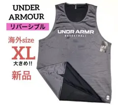 新品【海外購入・海外サイズXL】アンダーアーマー リバーシブル タンクトップ 黒