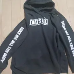 Simplify フード付き黒パーカー