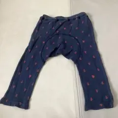 ネイビー アンカー柄 パンツ　サイズ80