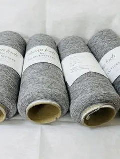 SNOWFIELD iliann loeb 毛糸 グレー 100g x 4コーン