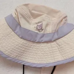 【美品】サンリオ クロミ UVカット ハット キッズ 54cmのサムネイル