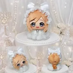 フリルドレス ヘッドドレス付き ぬい服 10cm 11cm 12cm ちびぐるみのサムネイル