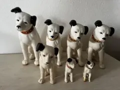 ビクター犬 ニッパー犬陶器製7体セット - メルカリ