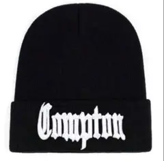 COMPTON 3D刺繍ニット帽/ビーニー/DeathRowRecords