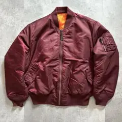【希少カラー】 XL ALPHA MA-1 ボルドー フライトジャケット