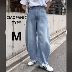 【チャオパニックティピー】カーブデニムパンツ　ジーンズ　ジーパン　レディースM