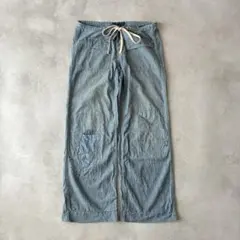 90s Ralph Lauren シャンブレー ワークパンツ リペア加工のサムネイル